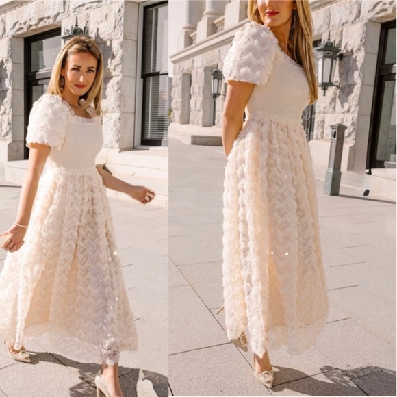 IVY CITY CO Long Sleeve Sequin Dress